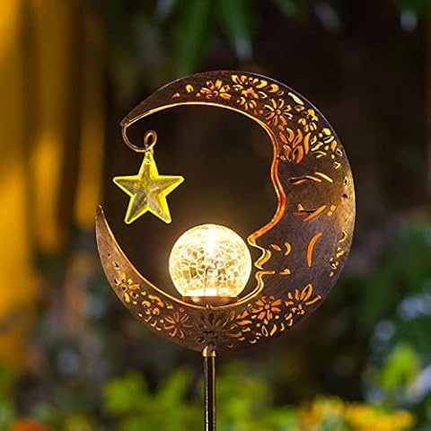 Mond Solarleuchten Garten im Freien Solarlampe Cover