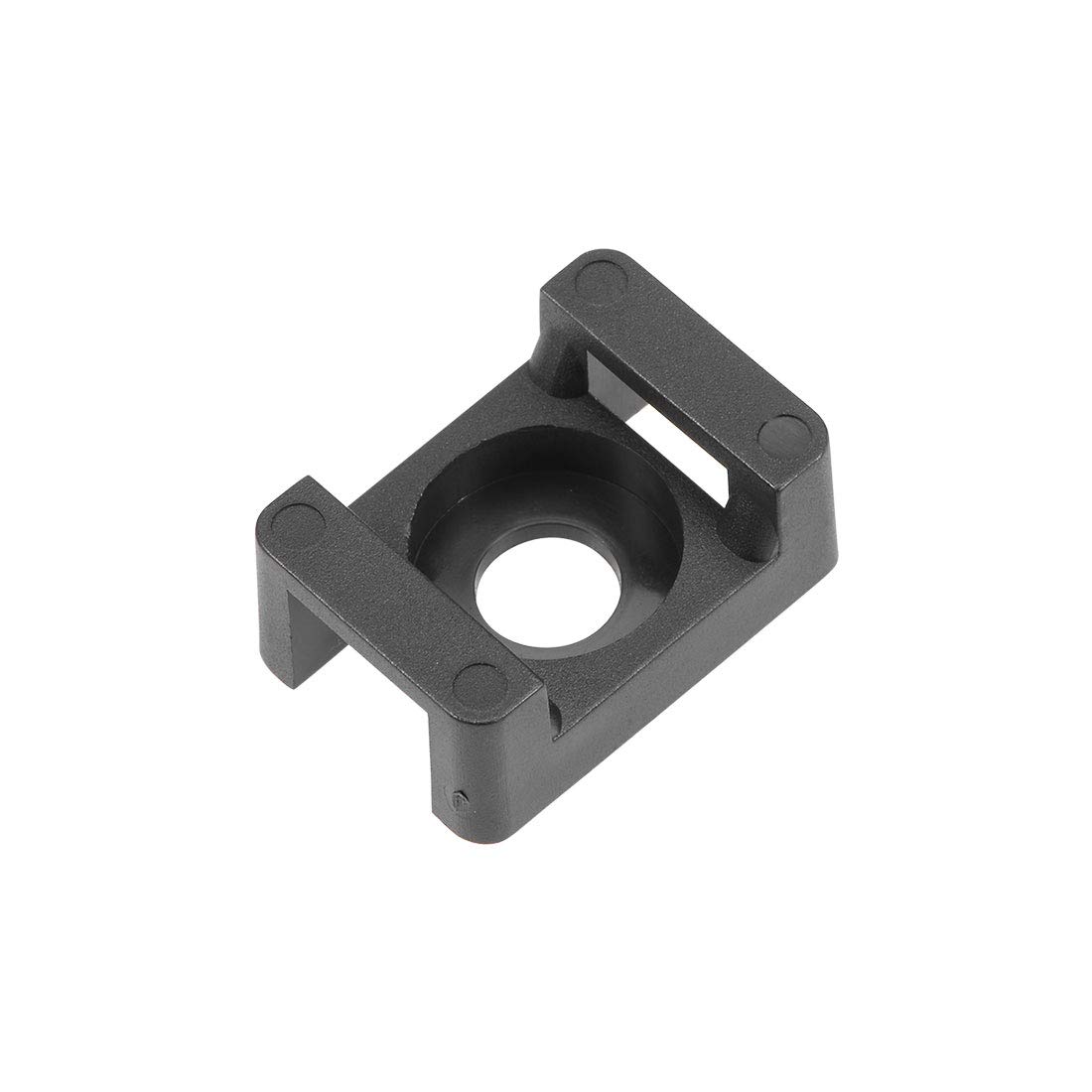 Uxcell Kabelbinderhalterung 100 Stück – Twist-Lock-System, Nylon, Schwarz, 23x16x10 Mm