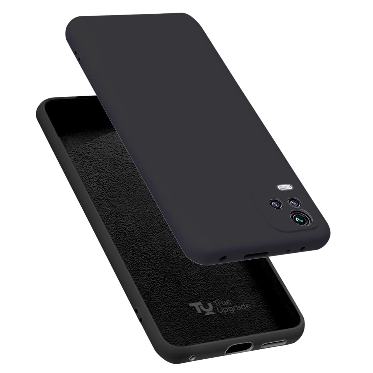 TRUEUPGRADE Liquid Silicone Back Cover Case Compatible for Vivo Y21 2021 / Y33s | Microfiber Inside | 360 Degree Protection Back Case Cover for Vivo Y21 2021 / Y33s - Black (B09P6K16F3) Amazon Price History, Amazon Price Tracker