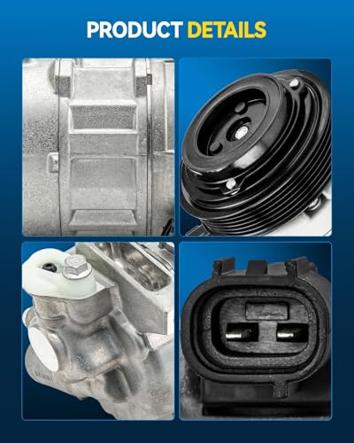 Image of PHILTOP 198375 NEW Air Conditioner AC Compressor with Clutch Compatible with Dodge Charger & Chrysle 300 2014-2023 3.6L,Challenger 2015-2023 3.6L