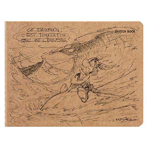 Clairefontaine 813000C, A Stitched Notebook ''Asterix Sketchbook'' 60 Pages of Plain Ivory Sketch Drawing Paper 90g, 16x21 cm