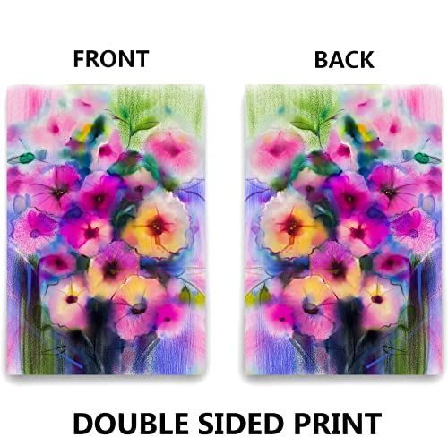 Txtains Watercolor Painting Yellow Pink Daisy Art Spring Summer Seasonal House Flag 28 X 40 Inch Double Sided Garden Yard Outdoor Banner Decor #TOP2