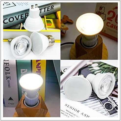 Jiaxu Illuminazione 10 Pz/Lotto Ac220v Gu10 Mr16 LED E27 E14 LED Lampada 24/120 Gradi Faretto Lampadina 6w Lamparas LED Lampadine per Interni per Uso Domestico, Cold White, 120 GU10