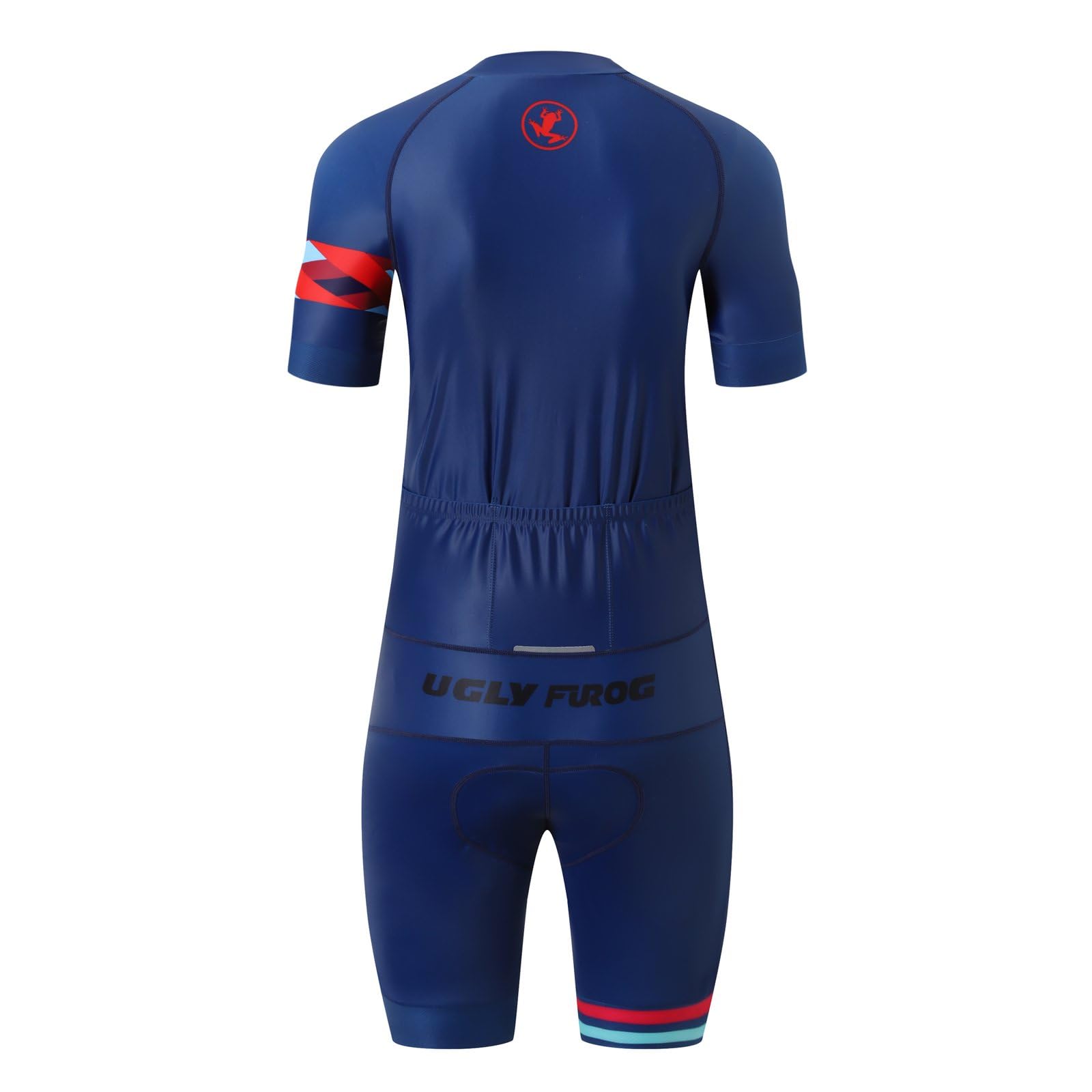 UGLY FROG Maillot Ciclismo 2018 Primavera/Verano Moda Hombre Manga Corta Jersey y Babero Pantalones Cortos Bodies Ropa Bicicleta Transpirable Secado Rápido DXMZ04