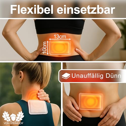 VON STEINEICH Pansements chauffants pour les règles, le cou, le dos et les épaules – Chaleur efficace contre les douleurs menstruelles, les tensions musculaires, les douleurs menstruelles et les – vue 2
