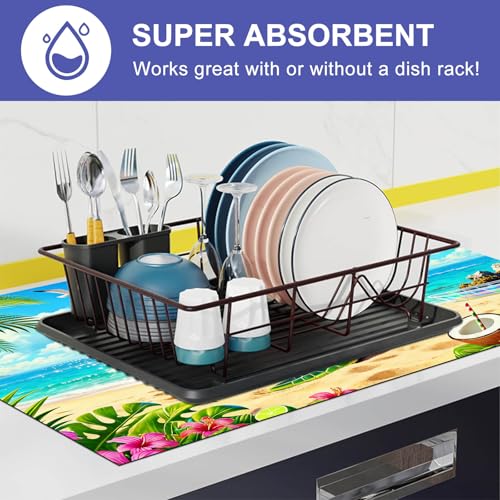 Image of HOMETITUTE Summer Stove Top Cover 28x20 Tropical Sea Turtle Heat Resistant