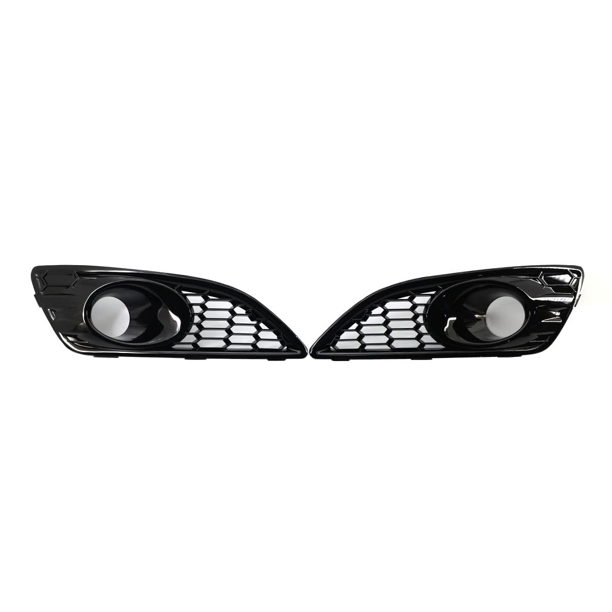 1 Paio di Cavi della Maglia A Nido d'Ape Auto Paraurti Anteriore della Lampada della Nebbia Griglia Inferiore Grill Fit for Ford Fiesta JA8 2012-2017 Luce di Nebbia Griglie