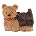ZippyPaws Squeakie Pup - 11-Squeaker No Stuffing Plush Dog Toy (Yorkie)