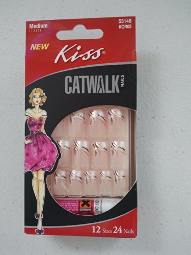 Kiss Catwalk Medium 53148,12 Sizes 24 Nails