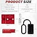 BFXM Anderson Connector 2 Pcs, 50 Amp 12-36v Batteries Quick Connect/Disconnect Plug Kit, Connectors for 6 to 12 Gauge Cables, for Car Bike ATV Winches Lifts Motors More,SB50 Red