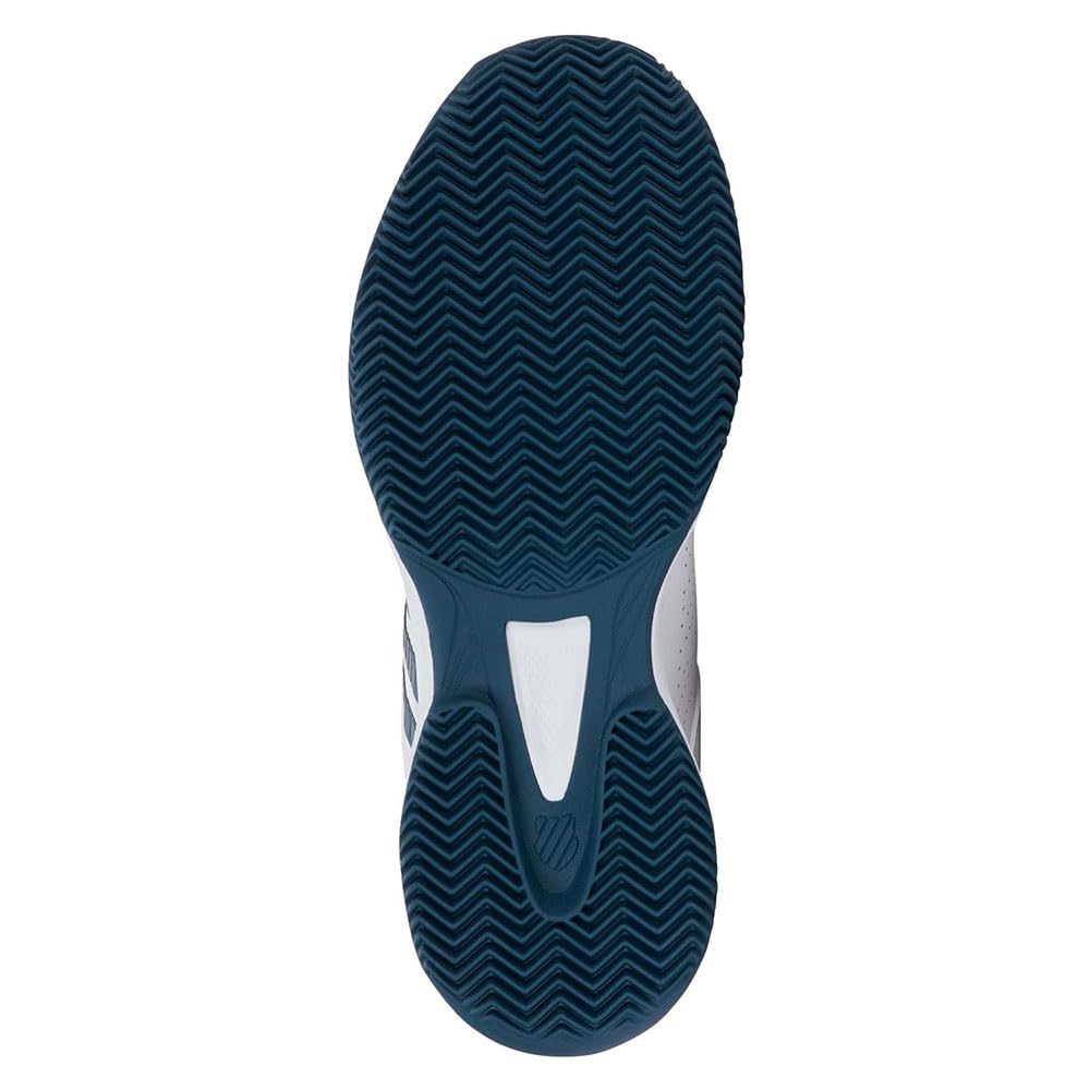 K-Swiss Court Express 2 - Tenis para Hombre, Blanco/Negro/Rojo Marte