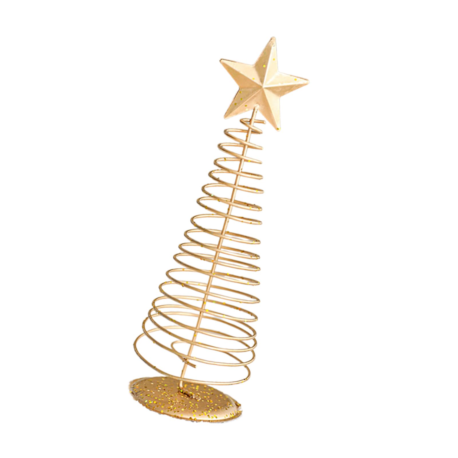 Star Chrismas Trees Desktop Ornaments Chrismas Tree with Base Party Supplies for Holiday Farmhouse Tabletop Decoration Five-pointed Star Christmas Trees Decoration