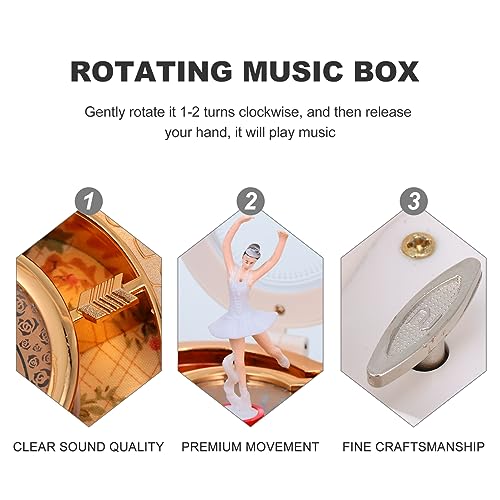 Cascanueces musicales de madera PRETYZOOM con diseño artesanal 8