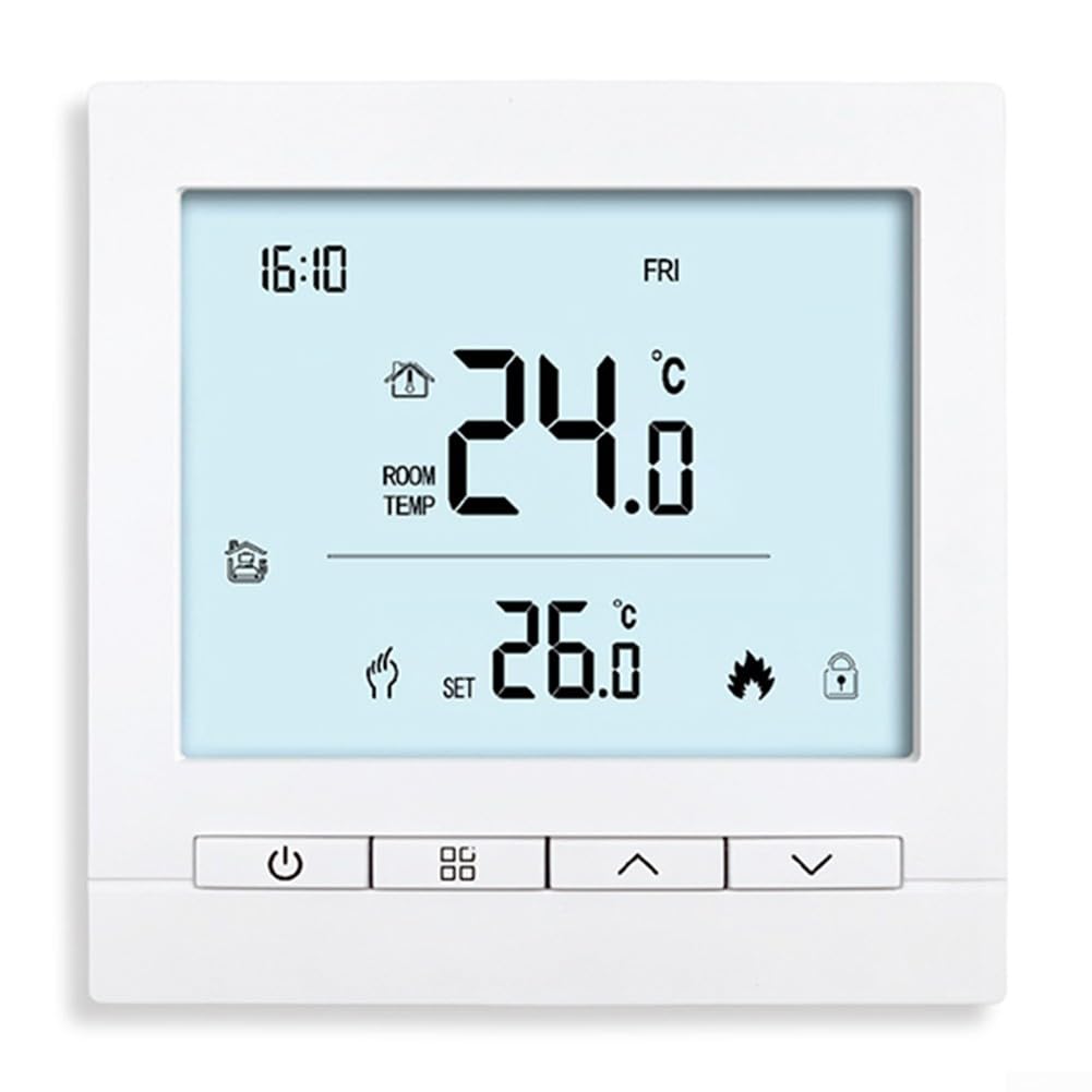 WiFi Touch Screen Smart Thermostat Wall Mounted WiFi Temperature Controller Programmable Digital Thermostat for Tuya for Gas Boiler (Water2)