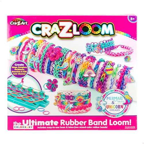 Colorbaby CRA-Z-Art - Telar para Hacer Pulseras de Goma, Máquina Hacer brazaletes, Incluye 600...
