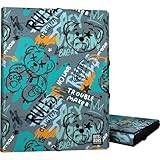 Grafoplas - Mappe mit 3 Klappen, gefütterter Karton, Hardcover, Folio-Größe, Bear-Design, Bits&Bobs Pop Up Design, weich, weich, FSC-zertifiziert, ideal als Schulmaterial