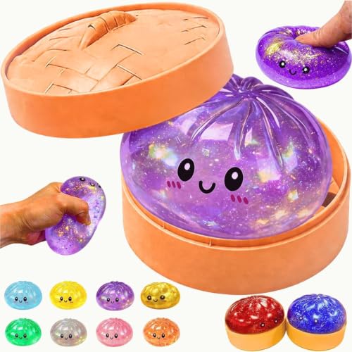 Image of DaMpLiNg Squishy Ball | DaMpLiNg Squishy Mystery Box | Cute Big DaMpLiNg Stress Ball | Fidget Sensory Toy for Adults Anxiety Relief | (PiC of 1 Multi - Colour)