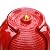Teamson Home 32" Glazed Red Outdoor Water Fountain - Outdoor Décor Freestanding Floor Feature with Built-in LED Light, Glossy Red