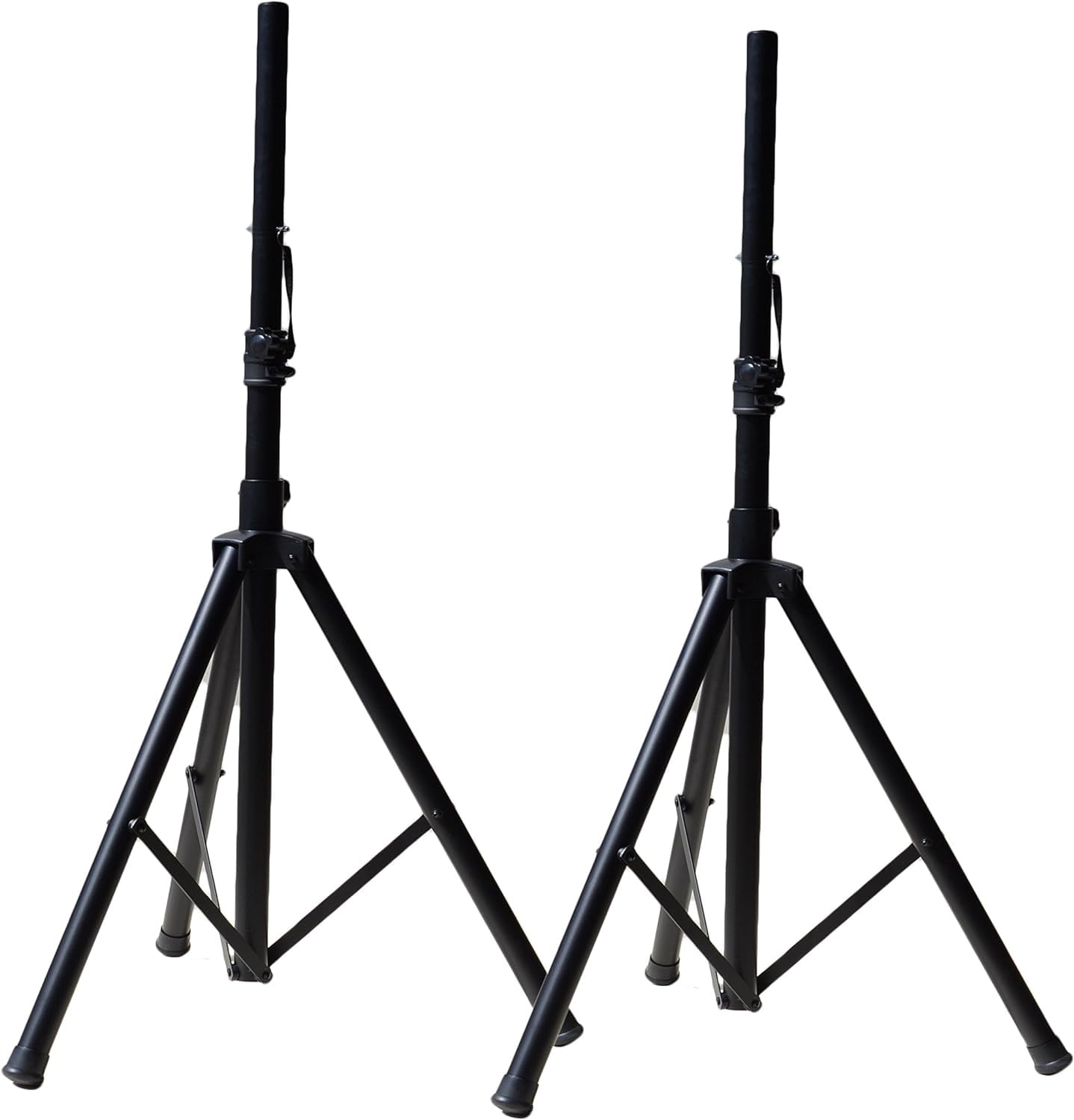 2 MR DJ Heavy Duty PA DJ Speaker Universal Adjustable Height Tripod Stands