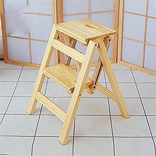 Tabouret échelle en bois massif pour ne plus manquer de hauteur lors du rangement