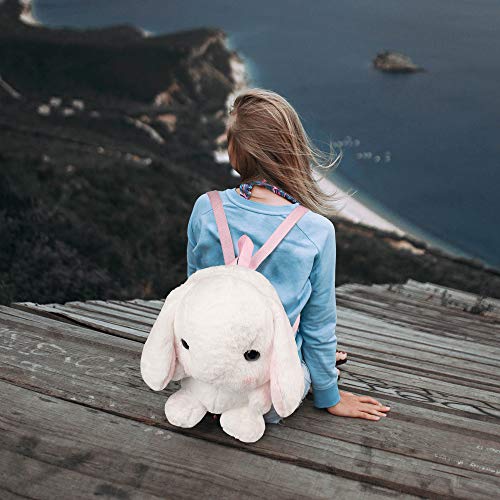 Xminilife Plush Large Stuffed Lop Rabbit Doll Backpack,Best Gift 22Inches White #TOP3