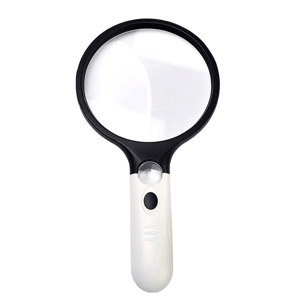 Loupe à main pour lecture et examen de pièces à la maison et au bureau