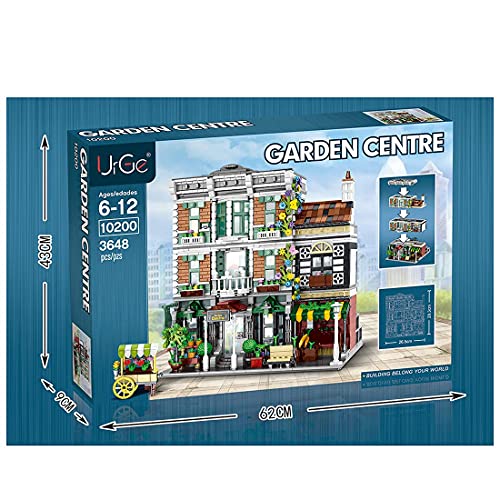 TYPIS Haus Bausteine, Zentrum Blumenladen Architektur Bausteine Set Modular Gebäude, Kompatibel mit LEGO Haus (3648… – Bild 6