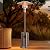 OLIXIS 48,000 BTU Propane Heaters with Wheels, Patio Heater Outdoor with Round Table Design, For Deck Porch Garden Commercial Residential, 17.7 x 17.7 x 87 inches (LxWxH)