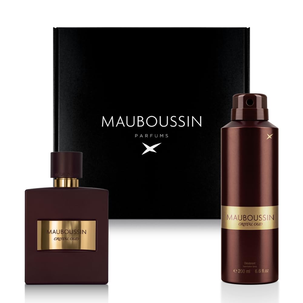 Mauboussin - Coffret Pour Lui Cristal Oud : Eau de Parfum 100ml & Déodorant 200ml