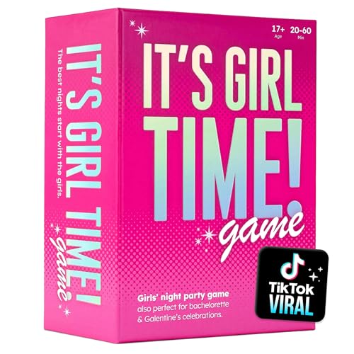 It’s Girl Time - Girls Night Card Game for Bachelorette,