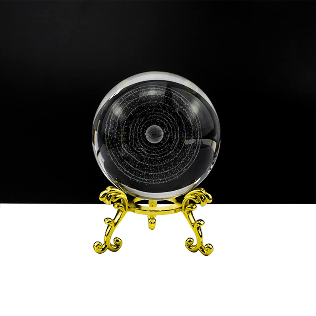Fengtaike Supporto Per Sfere Di Cristallo - 2 Pezzi In Lega Metallica, Per Decorazione Uova O Oggetti Rotondi Fino A 9cm - Foto 3