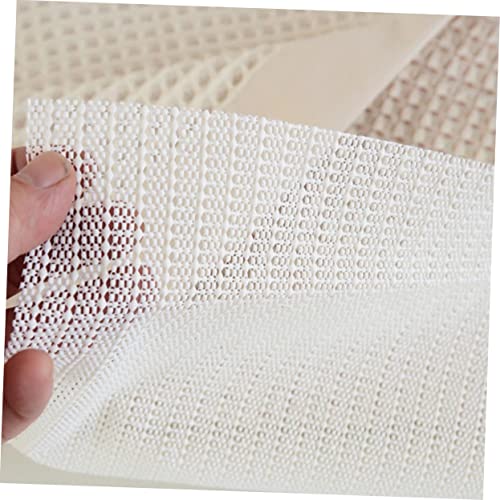 Tapis PVC antidérapant en latex Ciieeo de qualité supérieure blanc crème - 7