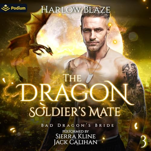 The Dragon Soldier's Mate Audiolibro Por Harlow Blaze arte de portada