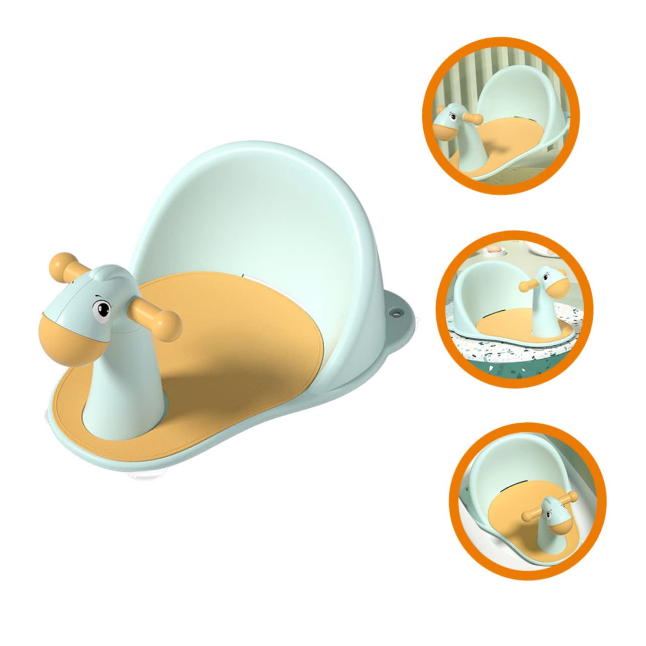 Silla de Baño para Ñiño PP Ventosas Antideslizantes y Drenaje
