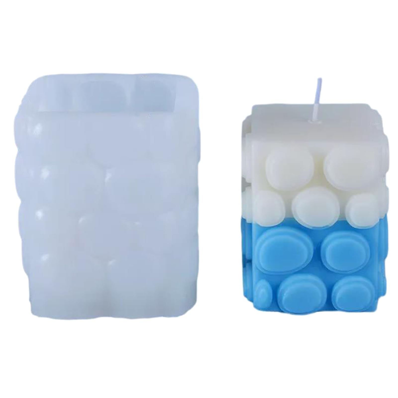 Tsophreniq Cube Molds, 3D Cubic Molds for Soap Craft Home Decorations Crafting