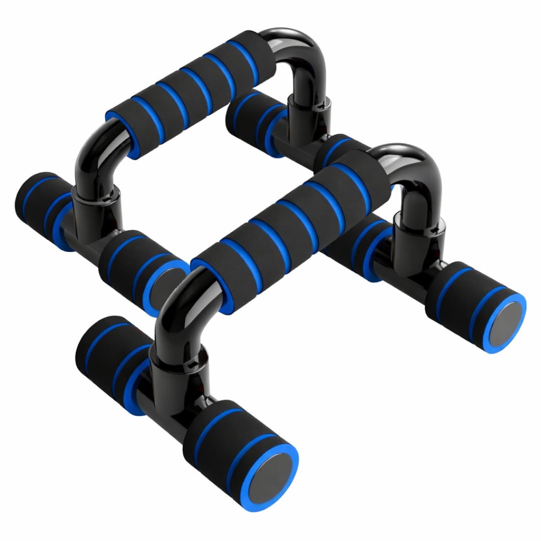 JoyFit Push Up Stand, Push Up Bar for Home Workout, Gym Equipment for Home Workout, Anti-Slip Pushup Bar for Men & Women, Home Gym Exercise Equipment (Multicolor) (Blue)-image-20
