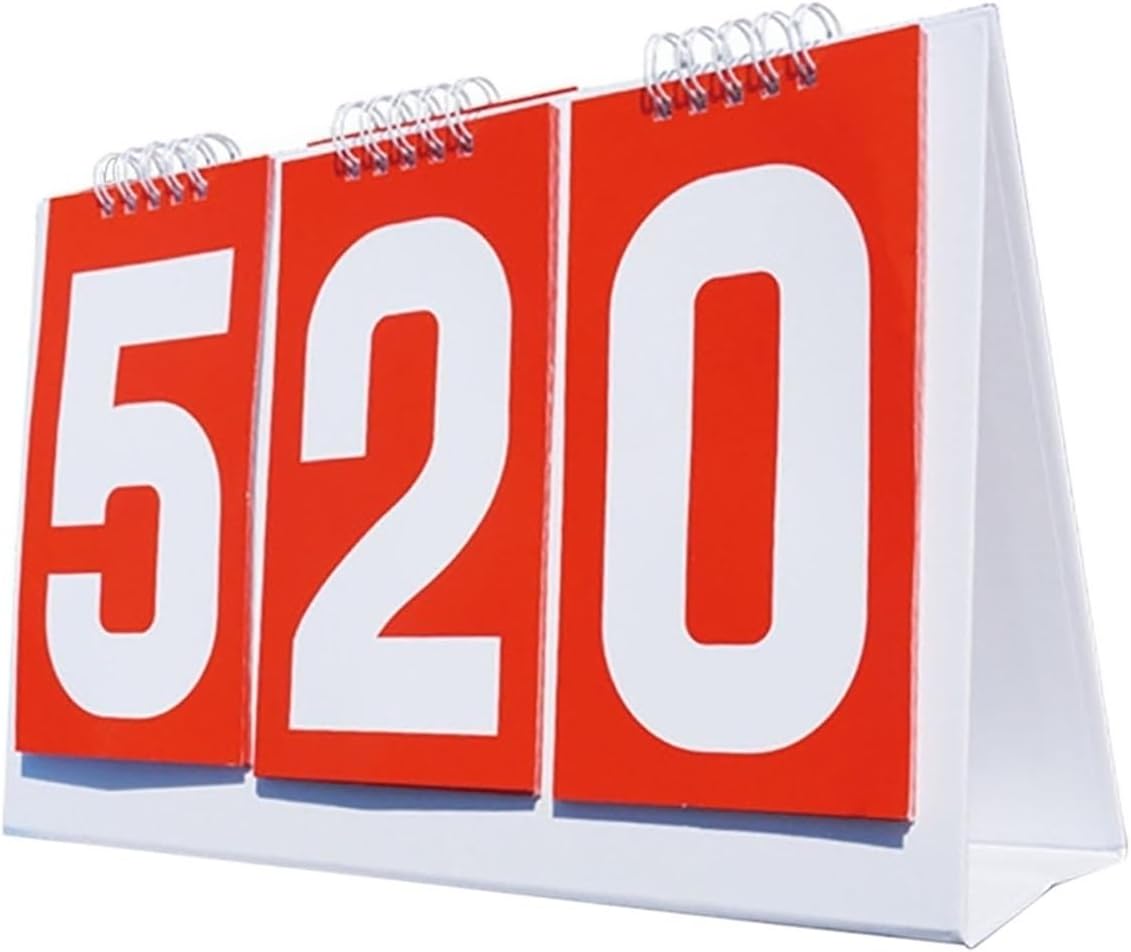 1pcs Counter Score Keeper Multipurpose Tabletop 3 Digits Flip Number