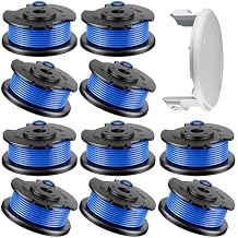 11Pack .065" String Spool Compatible with Hart Auto-Feed String Trimmer Cordless Trimmers and Cover Cap Replacement Part,Replacement Hart Auto-Feed Pre-Wound Spool Line each 11ft 10Spools, 1Cap