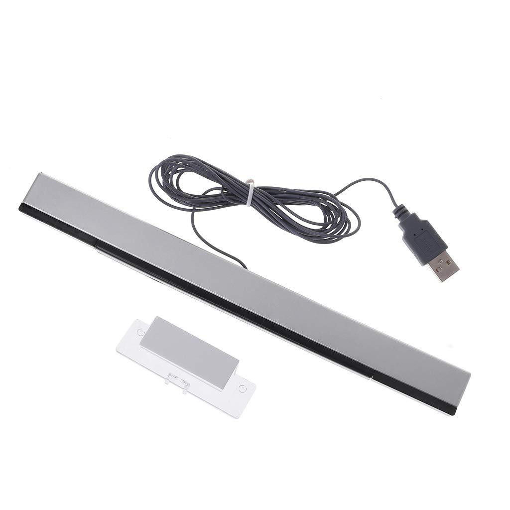 Barre de capteur Wii, barre de capteur USB pour console Wii, capteur de signal infrarouge filaire de rechange IR Ray Sensor Bar