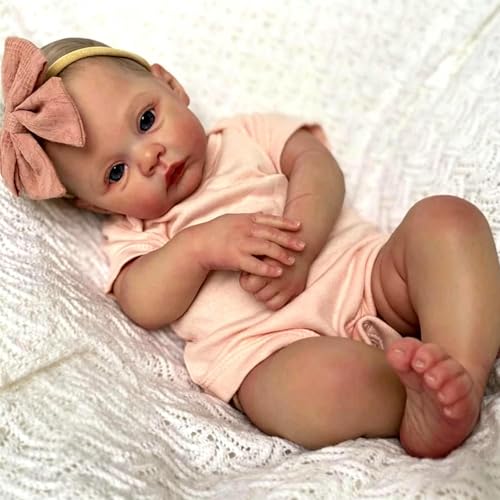 Muñeca Reborn Bebé Realista Silicona 19 Pulgadas miniatura 2