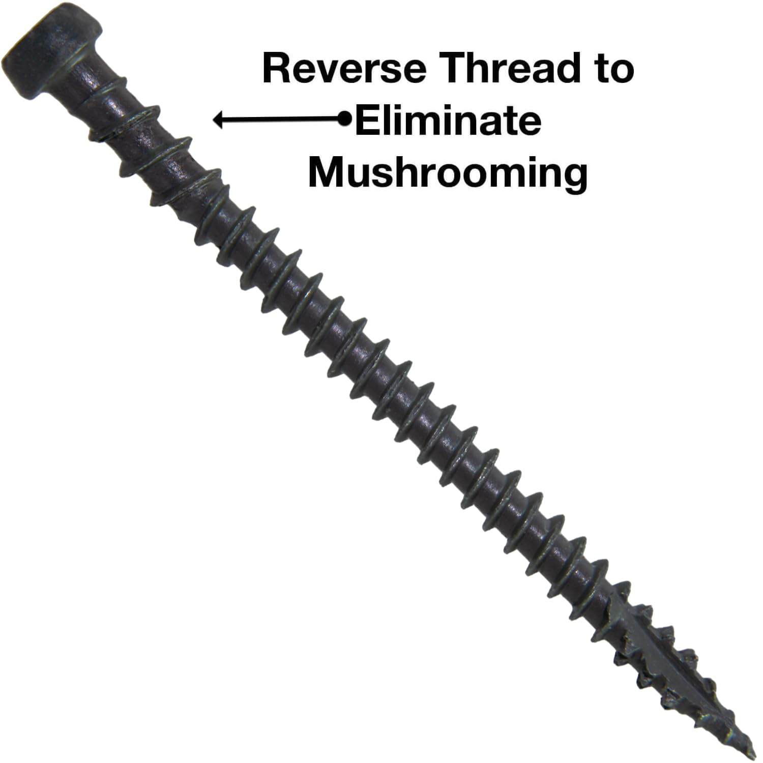 # 10 tornillos de madera revestidos exteriores de 2 a 3/4 pulgadas Winchester Grey (Yosemite, Caribou) Tornillo de madera con revestimiento exterior Torx/Star Drive Head (5 lbs ~ 350 tornillos