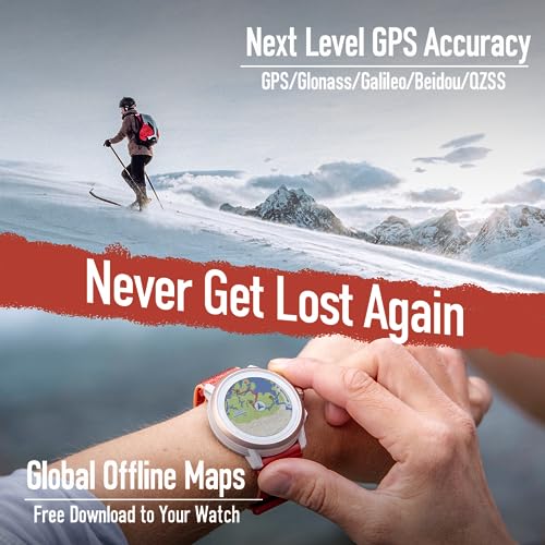 Image of COROS APEX 2 GPS Outdoor Refurbished Watch,1.2 inch Sapphire Screen,14 Days /40 Hours Battery Life,5 Satellite Systems, Offline Maps, Heart Rate Monitor, Triathlon, Multisport- Renewed, Open Box (Pink)