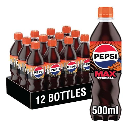 Pepsi Max Tropical 500ml Bottle (Pack of 12)