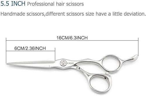 Miniatura 6 de Tijeras de corte de cabello de 5.5 pulgadas y tijeras de adelgazamiento de cabello de 5.75 pulgadas Tijeras de peluquería Tijeras de peluquería