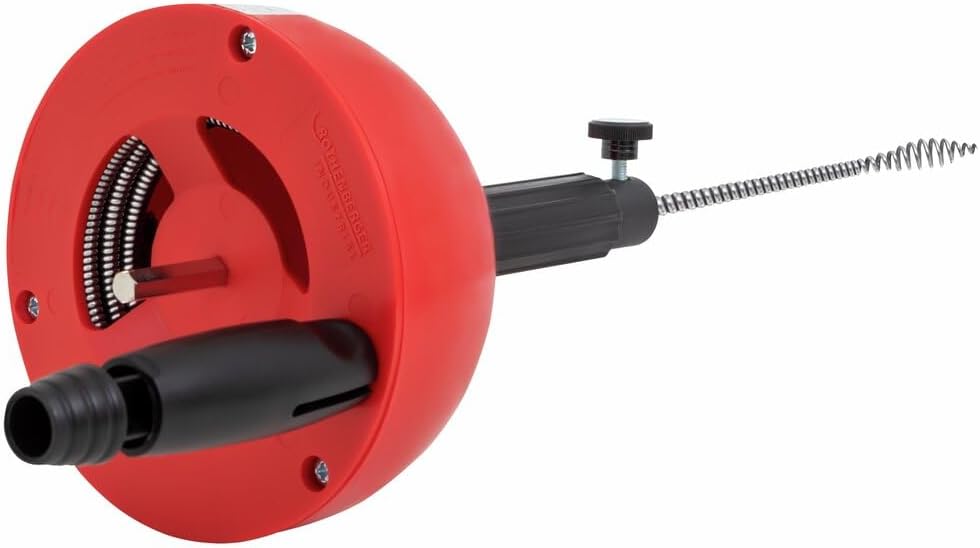 Industrial Pipe Cleaning Spiral 4.5 m Long, clogged drains, Suitable for Drill & Cordless Screwdriver, Drain in Bathroom or Kitchen