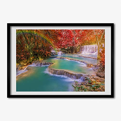 Cadre en Bois Moderne Tulup 70x50 cm Kaskada pour tableau décoratif et affiche