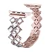 Secbolt Bling Bands for Apple Watch Band 38mm Luxury Stainless Steel Metal Bracelet Replacement Wristband Sport Strap for Iwatch Nike+, Series 3, Series 2, Series 1, Sport, Edition, Rose Gold