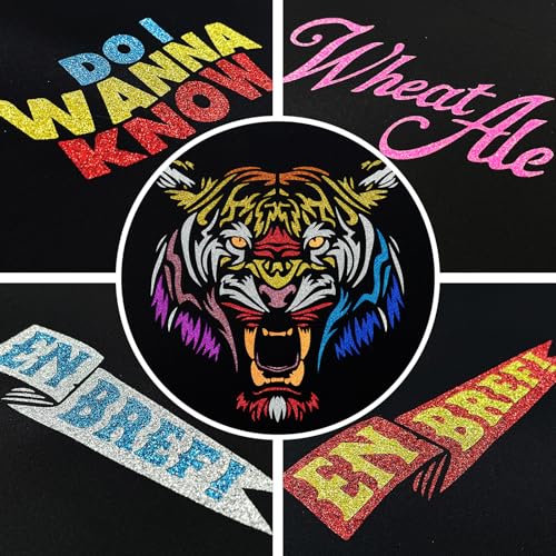 Vinil de transferência de calor com glitter verde 30,5 cm x 2,4 m HTV para camisas, Glitter HTV para