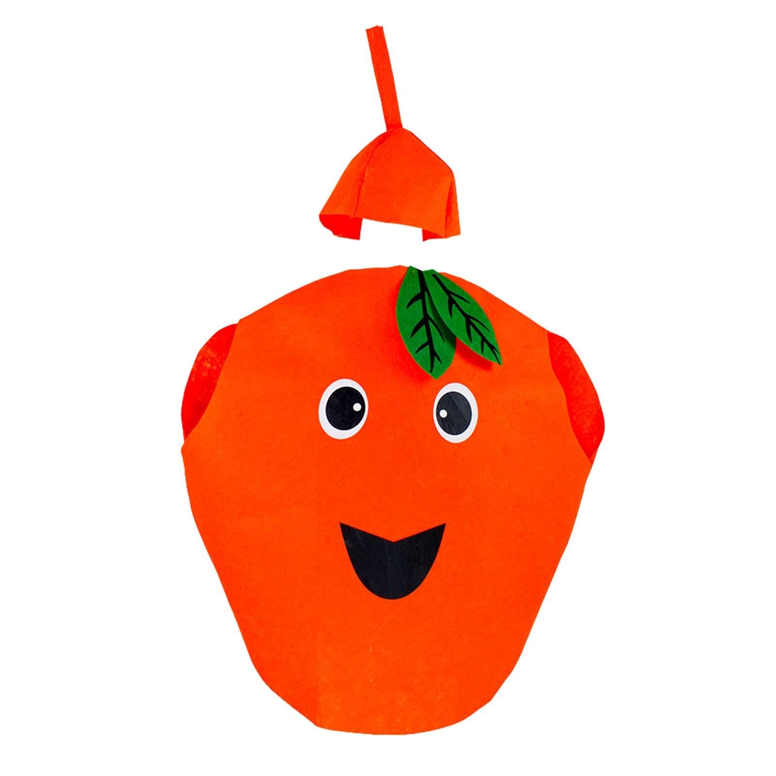 Fruit Costume for Kids, Cosplay Costume for Boys And Girls, for Parties, Stage Performances, Halloween Accessories, Orange