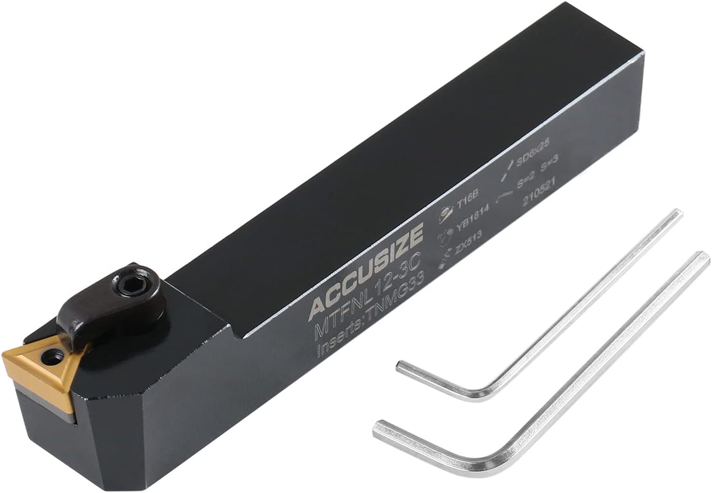 Accusize Industrial Tools 3/4'' by 4-1/2'' Left Hand Mtfnr-12-3C Toolholder, 2310-6014
